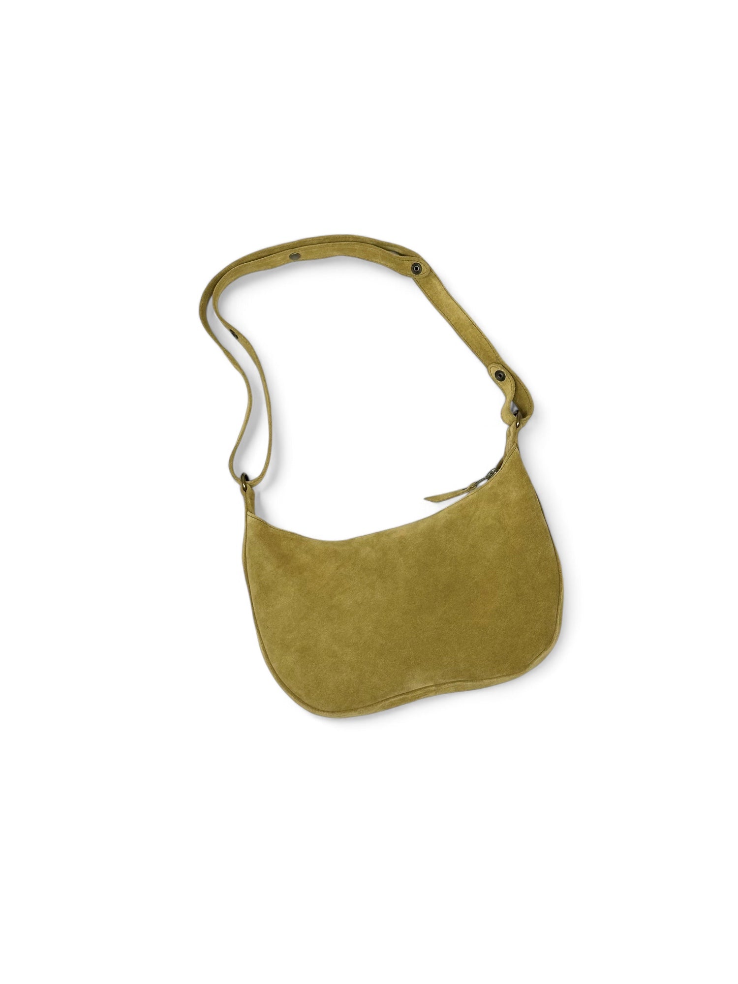 Sac Musette Demi Lune MARGOT en Daim Marron Noisette - IDK-Lé Sac Musette Demi Lune MARGOT en Daim Marron Noisette - IDK-Lé