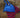Sac Agatha nubuck bleu roi à franges