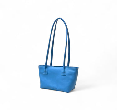 Sac baby Yvonne cuir bleu