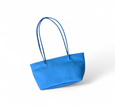 Sac Yvonne cuir bleu