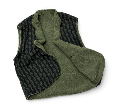 Gilet Gilbert bear kaki x coton graphique kaki T.M