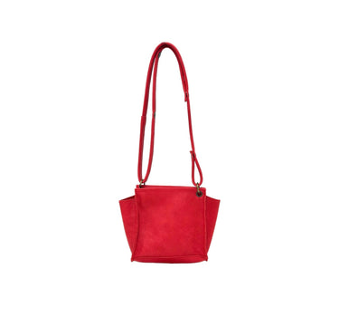 Sac minus cuir rouge