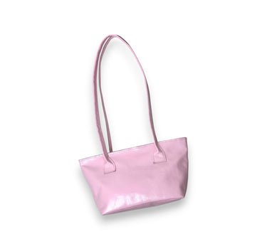 Sac baby Yvonne cuir vernis rose