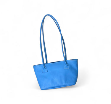 Sac baby Yvonne cuir bleu
