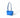 Sac baby Yvonne cuir vernis bleu