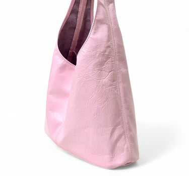 Sac Agatha cuir vernis rose