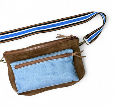 Sac banane Yvette mix jean x daim chocolat