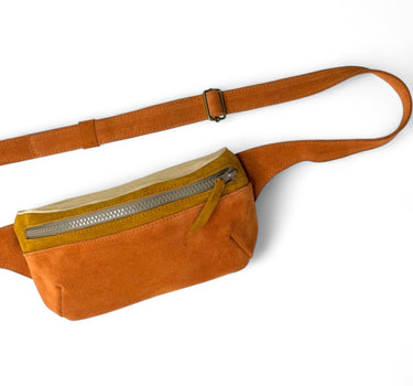 Sac banane Jane mix daim rouille