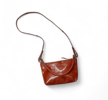 Sac Suzie cuir vernis brique