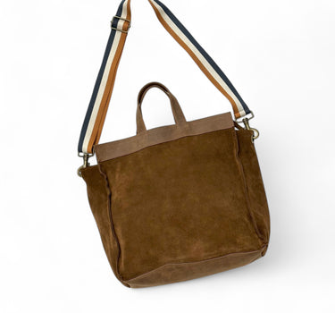 Sac cabas Roger daim chocolat