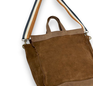 Sac cabas Roger daim chocolat