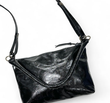 Sac Suzie cuir vernis noir