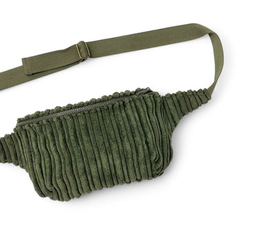 Sac banane Yvette velours kaki