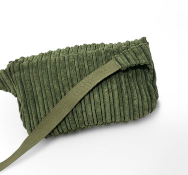 Sac banane Denise velours kaki