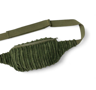 Sac banane Jane velours kaki