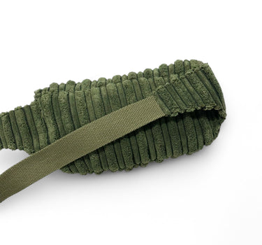 Sac banane Jane velours kaki