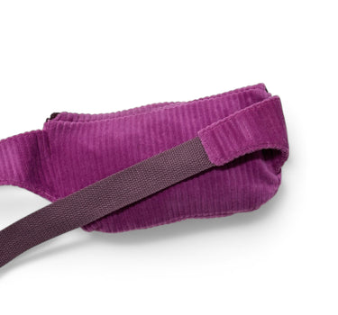 Sac banane Jane velours fuchsia