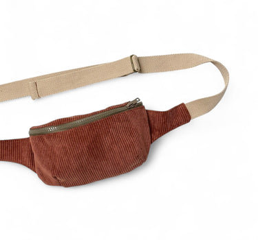 Sac banane Jane velours rouille