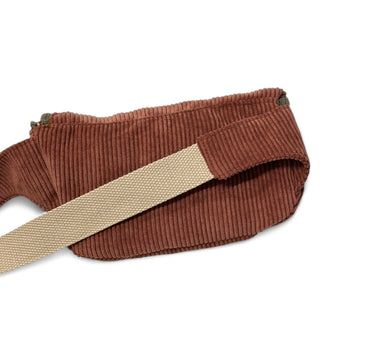 Sac banane Jane velours rouille