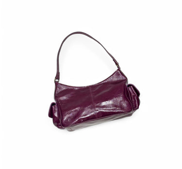 Sac Billie cuir vernis cerise