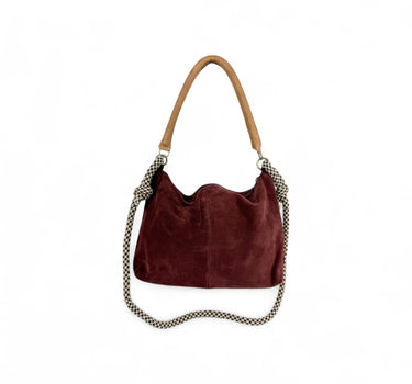 Sac Suzanne daim bordeaux