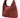 Sac medium Agatha daim bordeaux