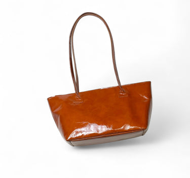 Sac Yvonne cuir vernis brique