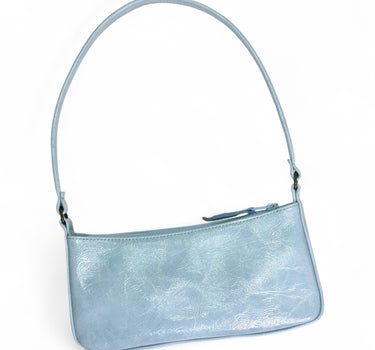 Sac Richard cuir vernis bleu ciel