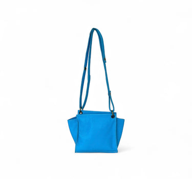 Sac minus cuir cyan