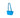 Sac baby Yvonne cuir cyan