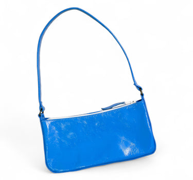Sac Richard cuir vernis bleu