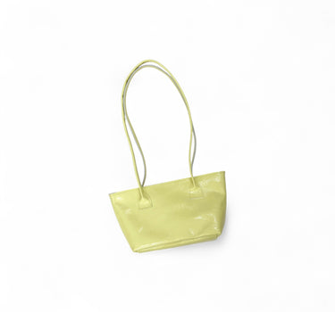 Sac baby Yvonne cuir vernis jaune beurre