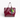 Cabas Maurice cuir vernis bordeaux