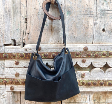 Sac Albert cuir lisse noir