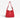 Sac Agatha réglable cuir grainé rouge